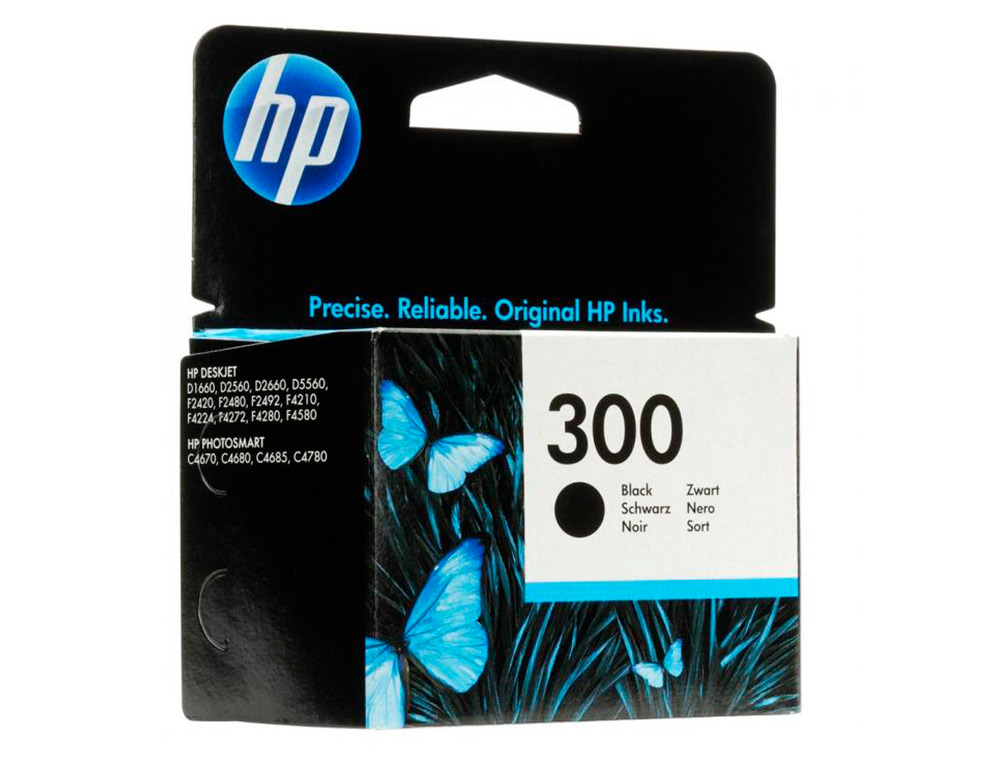 CARTOUCHE HP 300 JET D'ENCRE CC640EE COULEUR NOIR 200P