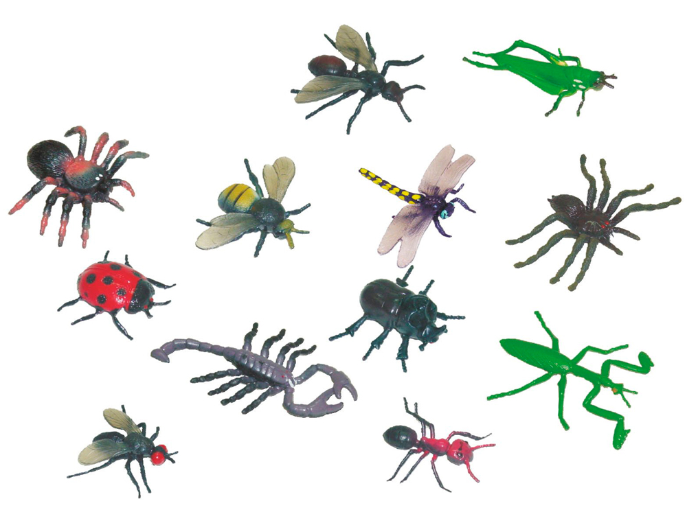 JEU MINILAND INSECTES 12 FIGURINES