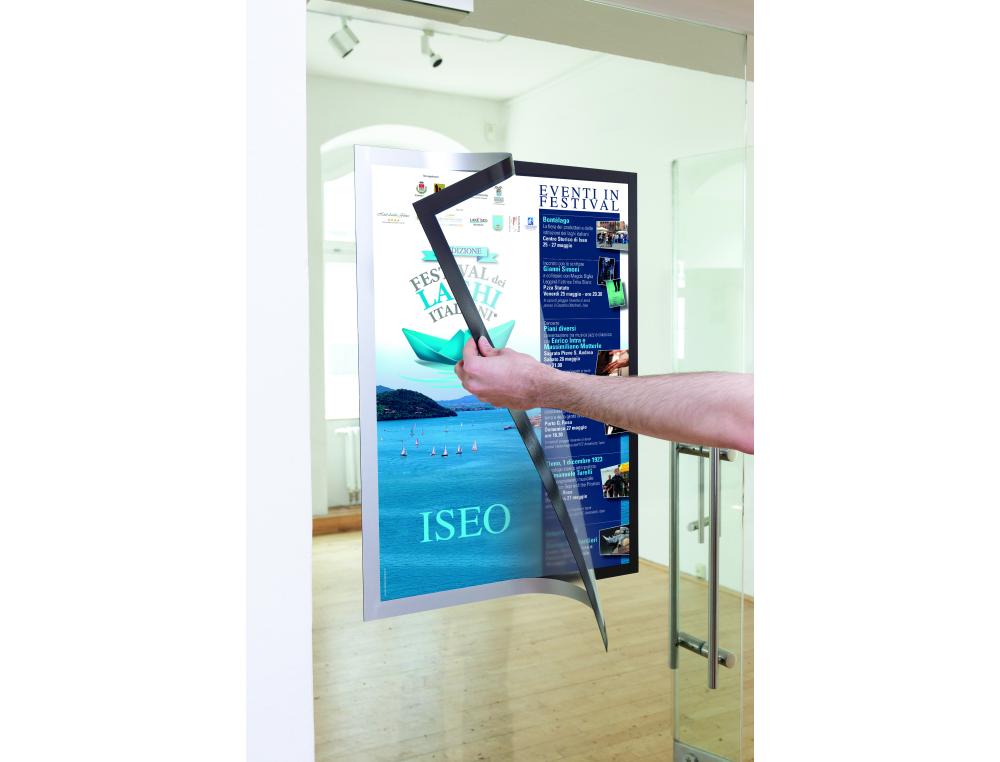 PORTE-AFFICHE A2 SILVER P/1ADHCADRE AFFICHAGE - DURABLE - DURAFRAME ADHESIF POSTER - A2 SILVER