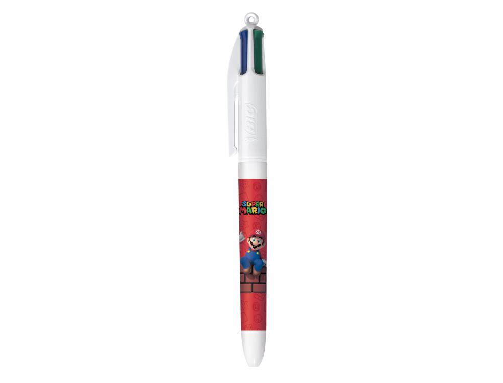 BILLE BIC 4 COULEURS COLLECTORSTYLO A BILLE RETRACTABLE - BIC - 4 COULEURS - EDITION MARIO