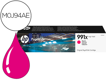 CARTOUCHE HP 991X JET D'ENCRE M0J94AE PAGEWIDE COULEUR MAGENTA 16000P