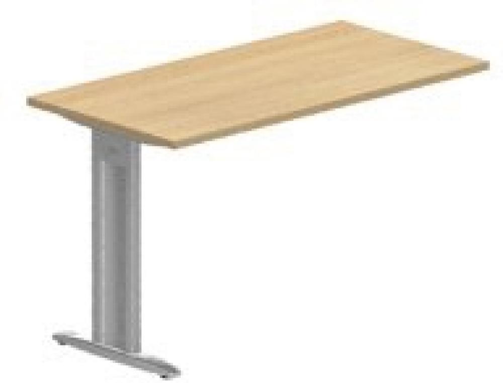 BRE.RETOUR D.120X60 L BL/CHENERETOUR DROIT SUSPENDU POUR BUREAU IDOL 120 X 60 CM - CHNE CLAIR