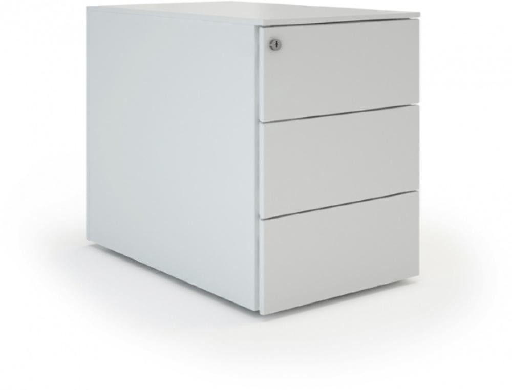 BRE.CAISS.HB P60 BLANC TOPBLANCAISSON HAUTEUR DE BUREAU IDOL BLANC NEIGE P 60 CM
