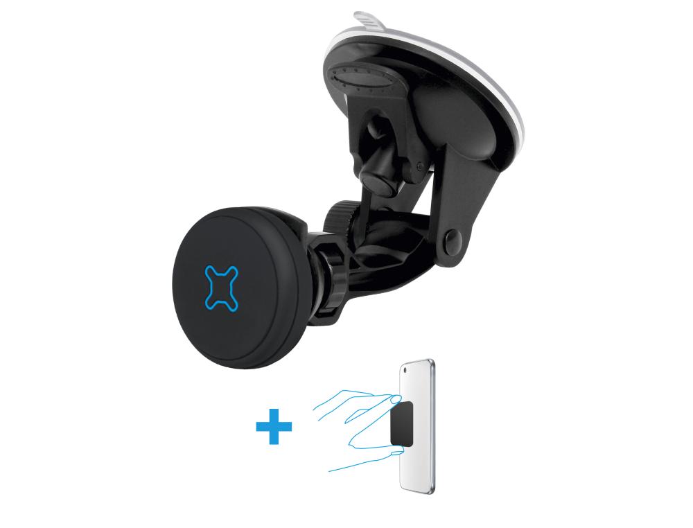 SUPPORT MAGNETIQUE PARE BRISE SUPPORT MAGNTIQUE MOBILIS U.FIX CAR NAV KIT  VENTOUSE