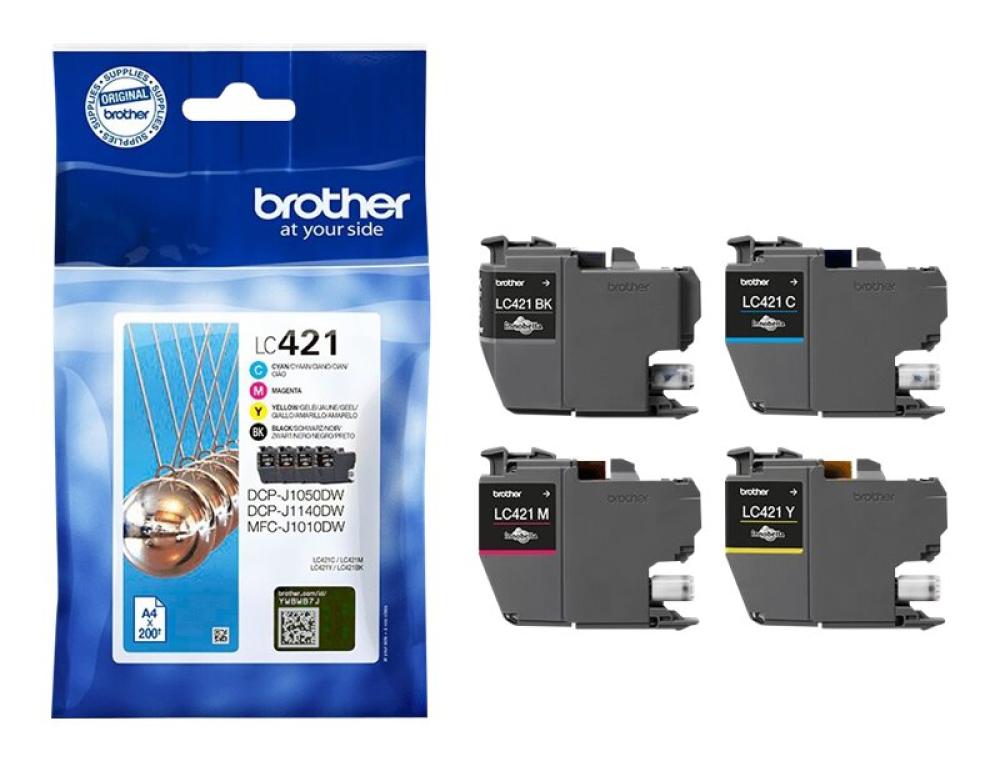 CART.JE BROTHER LC421 PACK CARTOUCHE JET D'ENCRE BROTHER LC421 PACK